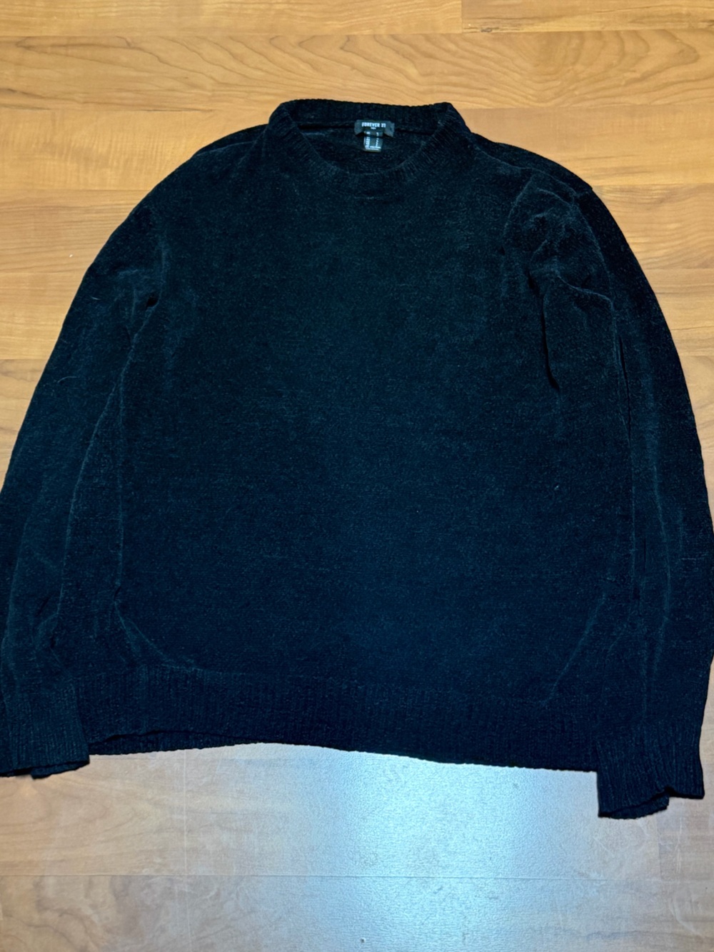 Forever 21 Black Long Sleeve Knit Sweater Top